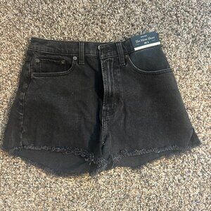 Abercrombie & Fitch Black Curve Love High Rise Mom Short NWT Size 26/2
